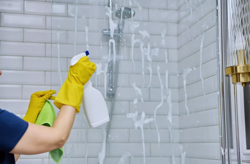 vitre douche calcaire