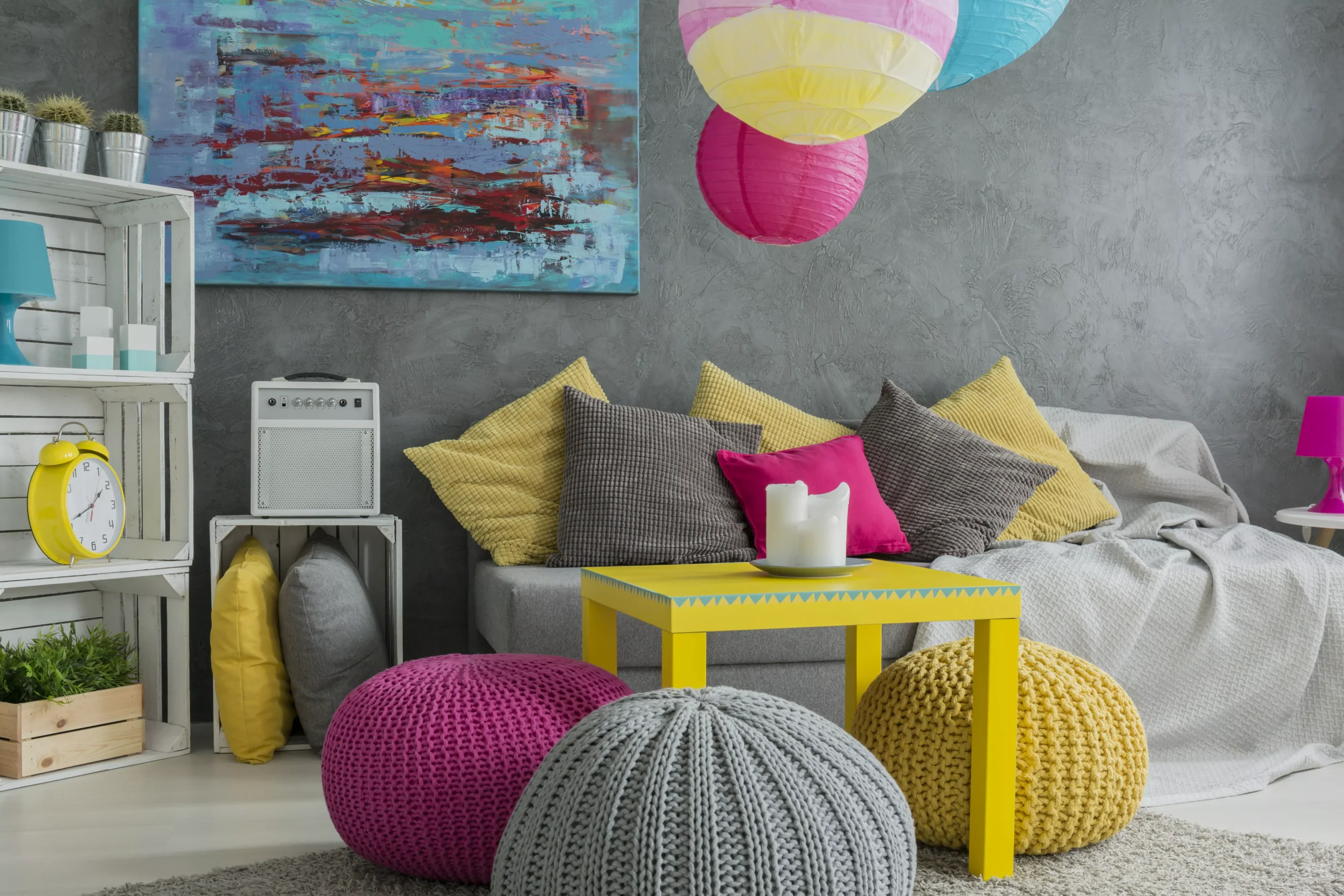 pouf pour chambre ado